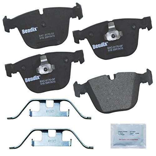 Image of Bendix Priority1 CFC919 Rear Brake Pads for Azure,BMW 1 Series M,535i,535i GT,GT xDrive,545i,550i,550i 645Ci,650Ci,650i,740i,740Ld 745i,745Li,750i,750Li,760i,760Li,ActiveHybrid 7,Alpina B7,M3,M5,M6,X5