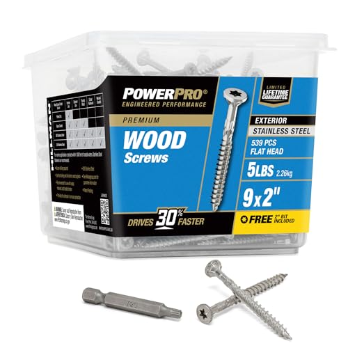 Vis extérieur tout usage Power Pro pour stopper le desserrage des bois - 2