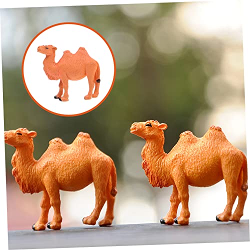 STOBOK Kamel Modelle Miniatur Kamel Figur Tiermodell Desktop Ornamente,4Er Pack