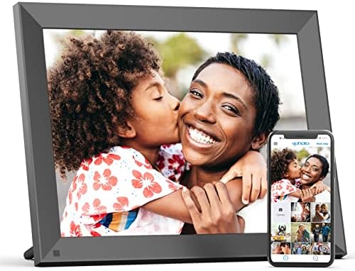 FULLJA WiFi Large Digital Photo Frame 15 inch - Smart Digital Picture Frame, 32GB, Motion Sensor, Full Function, Share Photos and Videos via App or Email, Unlimited Cloud Storage, Wall Mountable