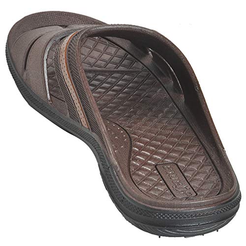 Image of AJANTA Fit & Style Brown Color Men's Casual Slipper-PG0437