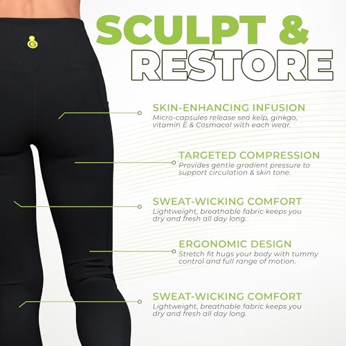 Green Drop Infused High Waist Leggings for Women, Ultra Soft Stretchy Workout Tights for Yoga, Running and Casual Wear2