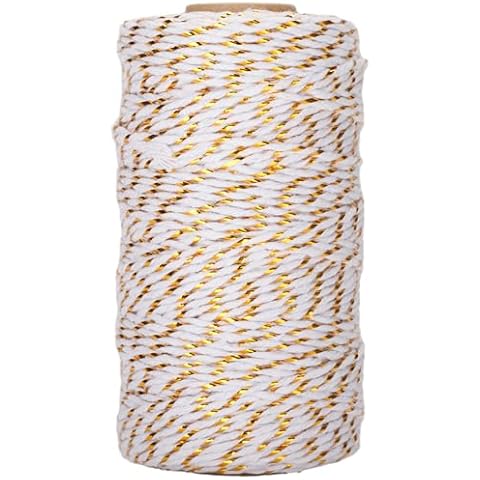 G2PLUS Glitter Cotton Twine for Gift Wrapping Cover