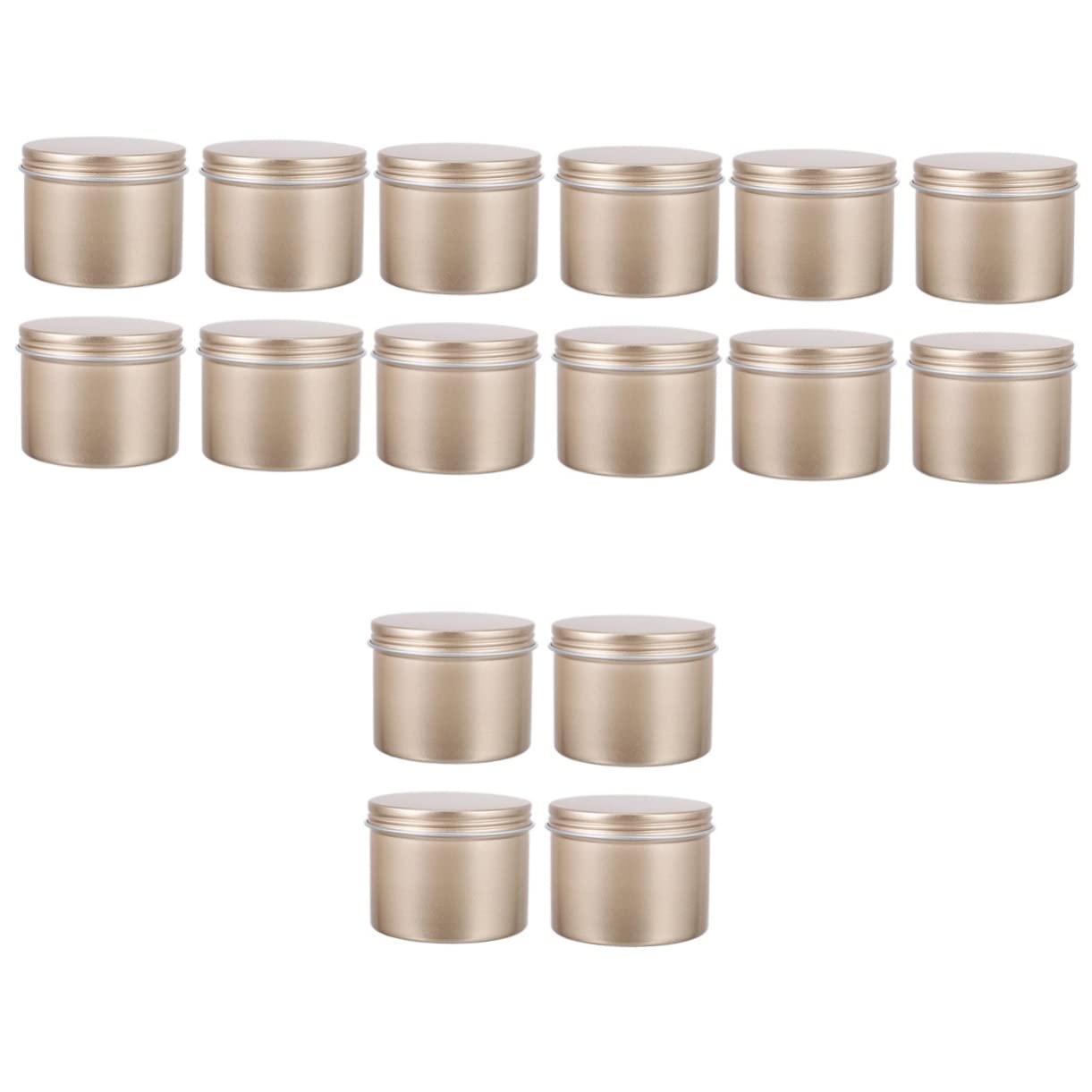 SHINEOFI 16pezzi Barattoli per Candele da Contenitori per Candele Fai da Te Barattoli Vuoti per Artigianato e Decorazioni di Accessori per Creazione