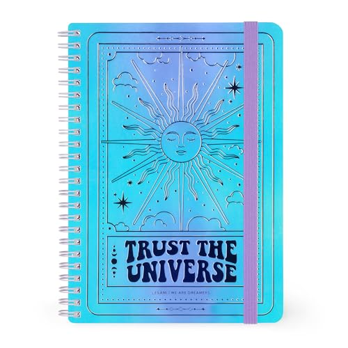 Legami - Cuaderno de rayas con espiral, formato A5, papel FSC certificado, Espiral Notebook, Edición especial, contiene 1 hoja de pegatinas, 160 páginas, cierre con elástico, 15 x 21 cm, Tarot