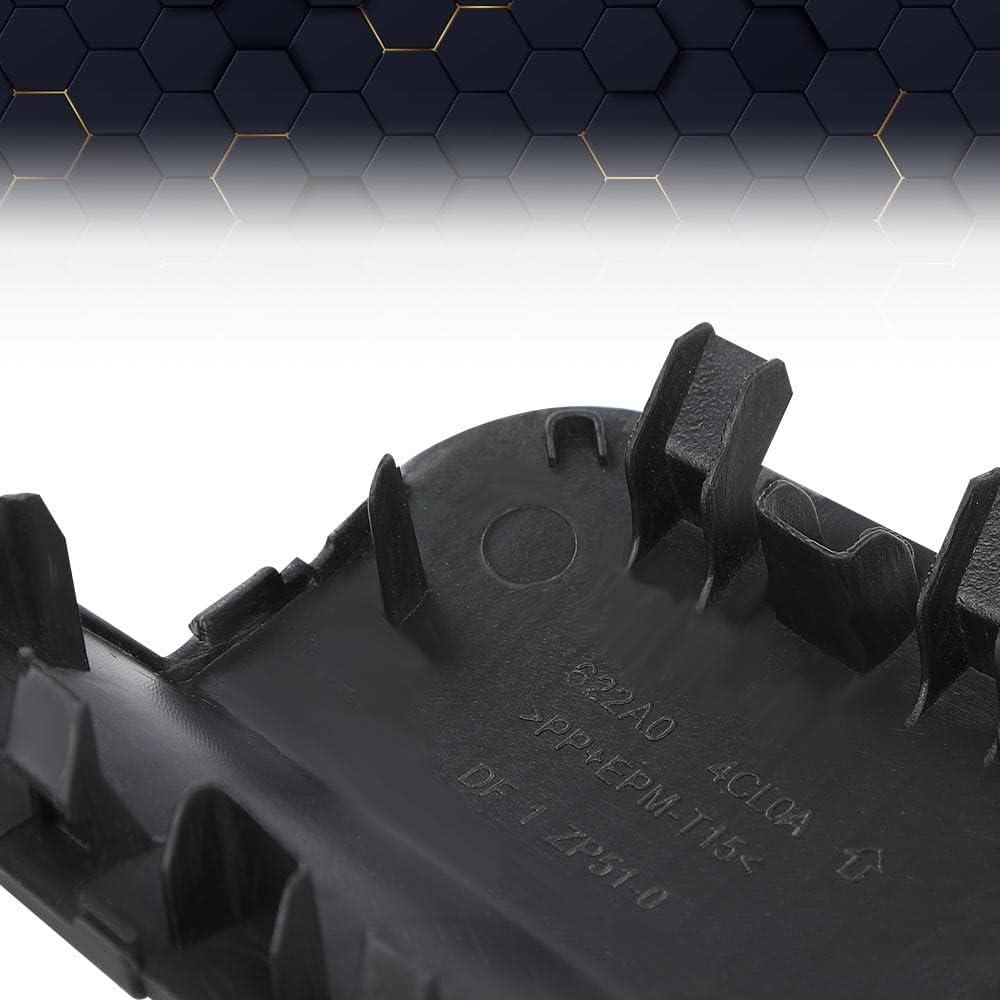 PIT66 Front Bumper Tow Hook Cover Compatible with Nissan Rogue 2014 2015 2016 Towing Eye Cap 622A0-4BA0A Black Plastic