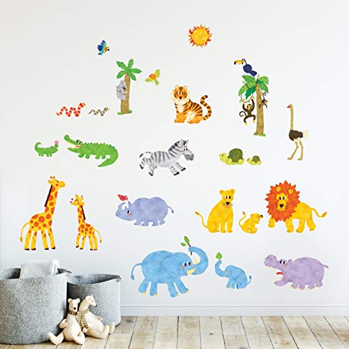 Vinilos decorativos Jungle Animals para niños miniatura 2