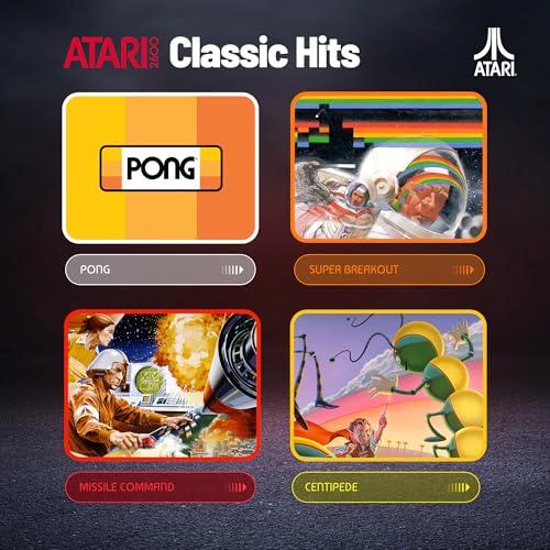 Atari 2600™ My Play Watch – Retro Gaming Smartwatch with Selective Tech, Non-Connected, Built-in Centipede™, Pong™, Missile Command™, Super Breakout™, Fitness Tracker, IP68 Rating