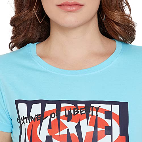 Image of Marvel Women Round Neck Short Sleeves T-Shirt