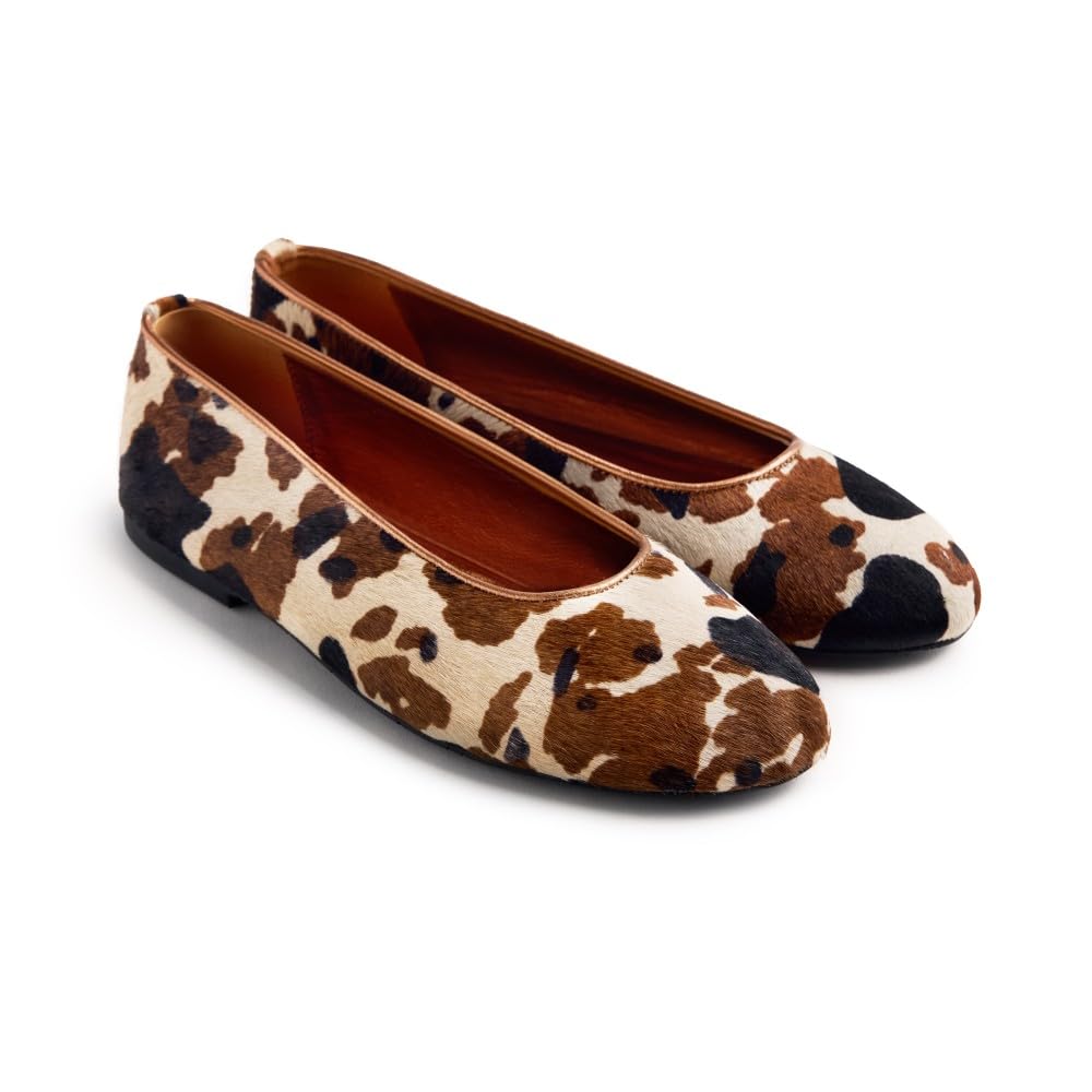 GIOSEPPO Women's Uvinza Mary Jane Flat, Cow, 4.5 UK