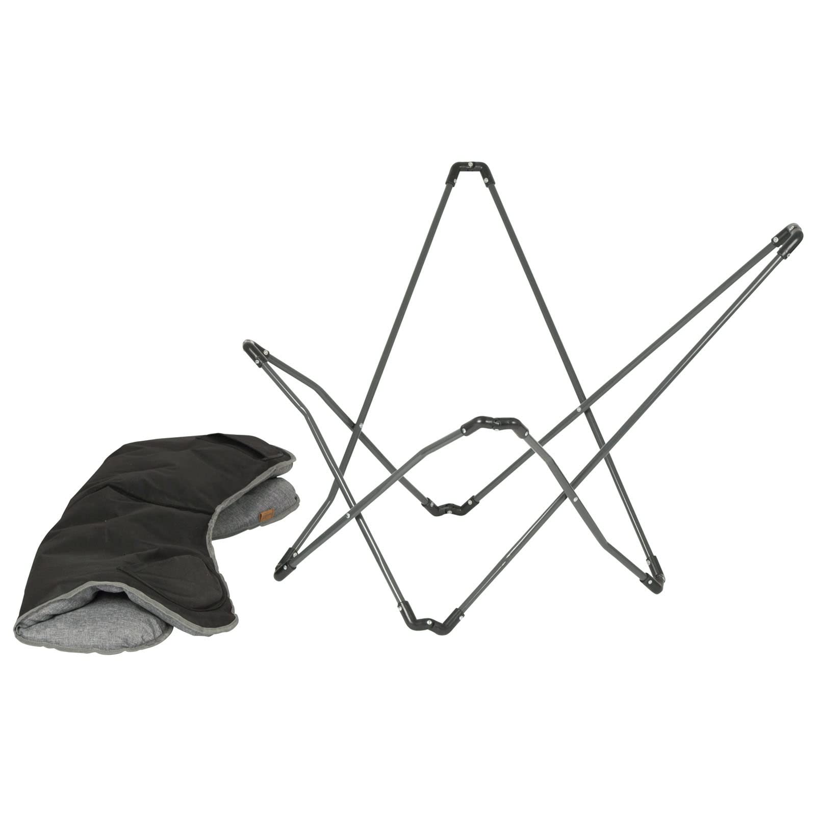 Bo-Camp - Urban Outdoor - Fauteuil Papillon - Redbridge - M - Polyester Oxford - Gris