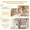 LBOYO 8Pcs Baby Playpen Pull up Rings, Premium Baby Pull up Rings for Play Pen Standing up, Plastic Safety Walking Exercises Assistant Rings for Infants Babies Toddler, 4 Colors. #5