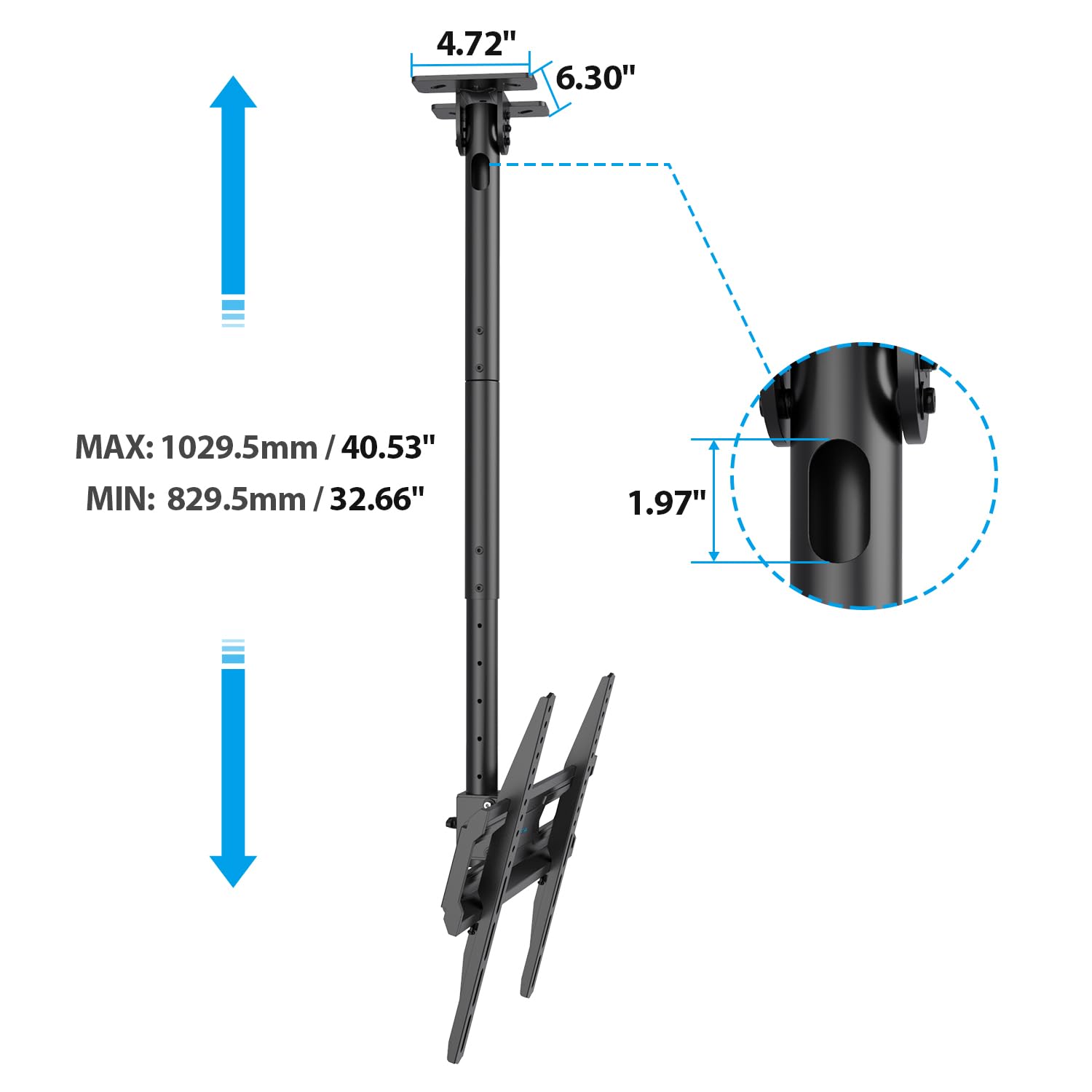 Soporte de techo para TV