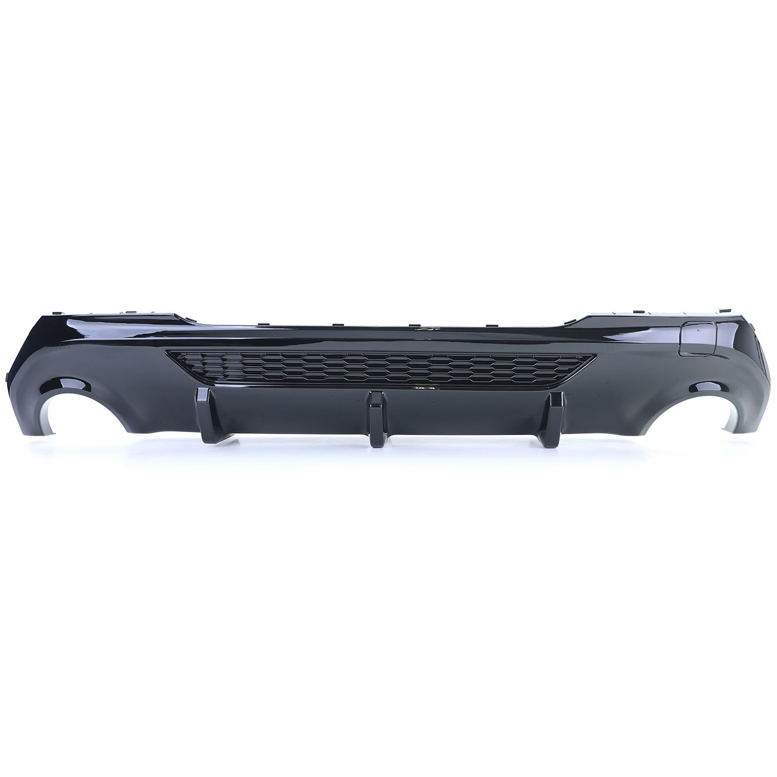 europetuning - DIFFUSEUR Sport Noir Brillant Double Sorties Compatible BMW Serie 1 F40 118d 120d 128ti (05921)