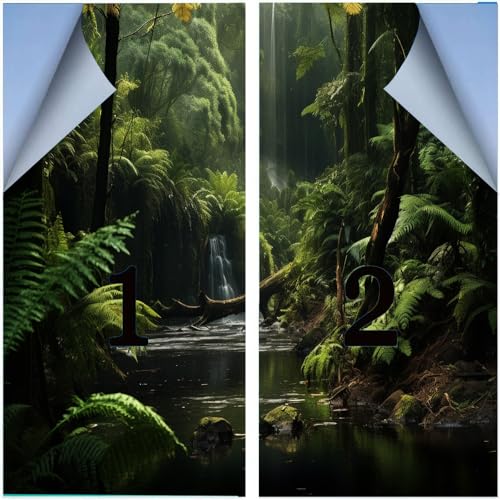 Película de privacidad para ventana 31.5x55.1 pulgadas x2 pcs miniatura 3