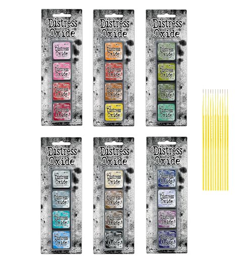 Distress Oxide & ink 35個 Amazon.com: Mini Distress Oxide Pad Bundle - Ranger Tim Holtz Mini