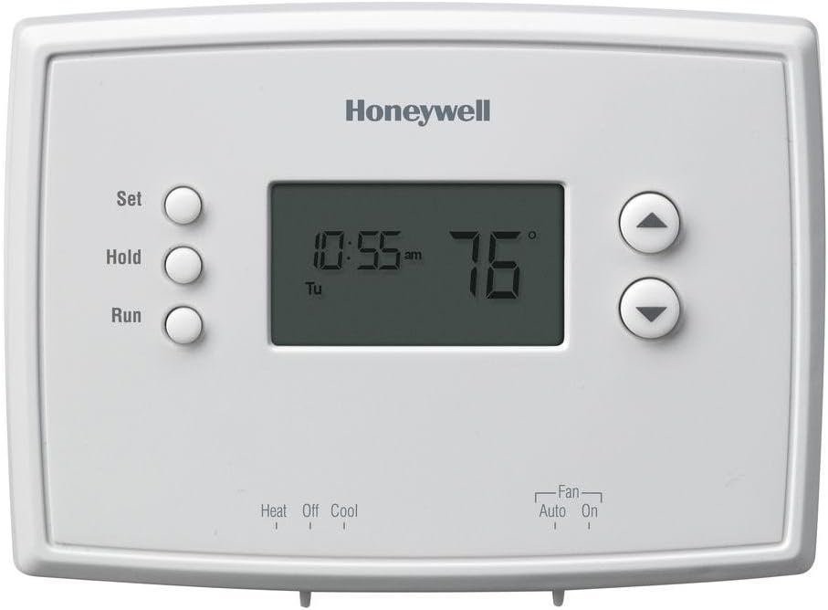 Honeywell Home RTH221B1039 RTH221B Programmable Thermostat, White (Renewed)