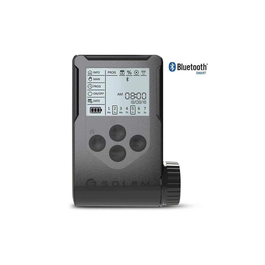 WOOBEE SOLEM Programmeur d'irrigation Bluetooth 6 Stations DC IP68 Résistant à l'eau