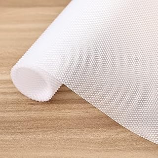 KitchenRaku Drawer Liners, Anti-Slip Shelf Liners, Non-Adhesive Waterproof Washable Cupboard Cabinet Liners, Non-Slip Fridge Mats Sink Protectors, 30x150cm