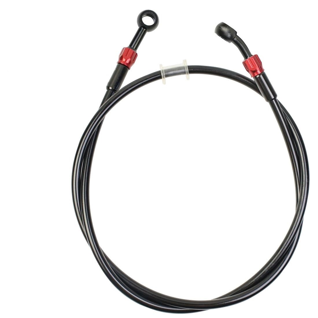 Conduite de frein Tuyau De Frein De Moto, Tube D'huile, Ligne De Frein Tressée En Acier Inoxydable, Adapté Pour Atv Pit Dirt Street Racing Bike, Banjo Rotatif Moto Tuyau d'Huile Frein(500mm)
