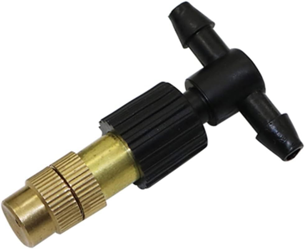 Gardening Irrigation Dripper Copper Atomization Nozzle Sprayer Greenhouse Cooling Humidification Spray Nozzle Agricultural Irrigation Garden Lawn Watering 15 Pieces
