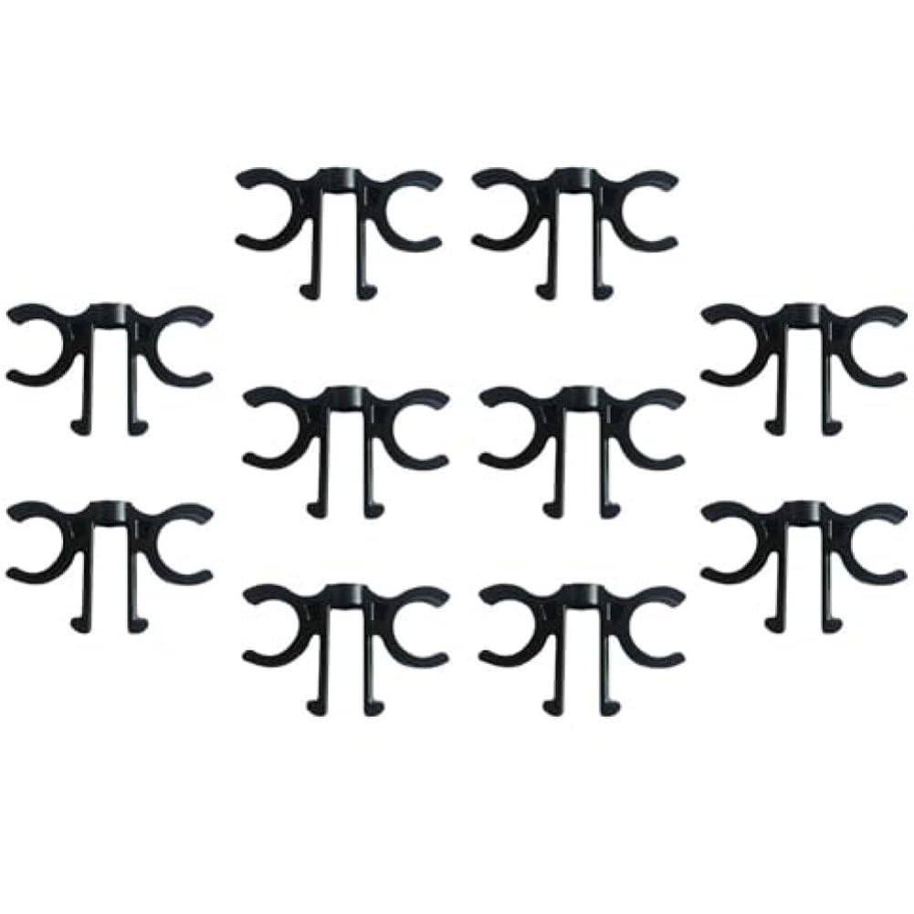 Fituenly 10pcs Trekking Pole Clips, PVC Walking Cane Holder Buckle, Outdoor Hiking Pole Clips Walking Stick Accessories