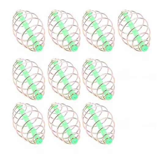 Spring Coil Fishing Feeder Tackle, Innovative Coil Inline Metal Bait Thrower Fishing Feeder Portable para Atraer Les Plus Gros Poisson para la pesca (L)