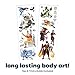 Savvi - 12 Avatar Temporary Tattoos: Skin-Safe Ink, Great for Parties and Everyday Wear, Gifts for Teens and Adults, Made in the USA [2 sheets, 12 count]