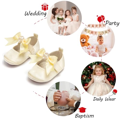 Image of PHIRAMIN Toddler Girl Mary Jane Dress Shoes-Little Girl School Uniform Shoes for Wedding Party