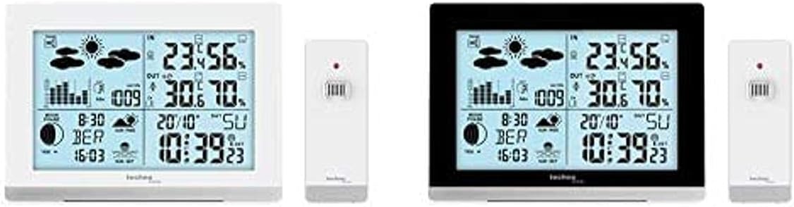 Technoline WS 9050 Nero, Argento - Stazione Meteorologica (LR06, Nero