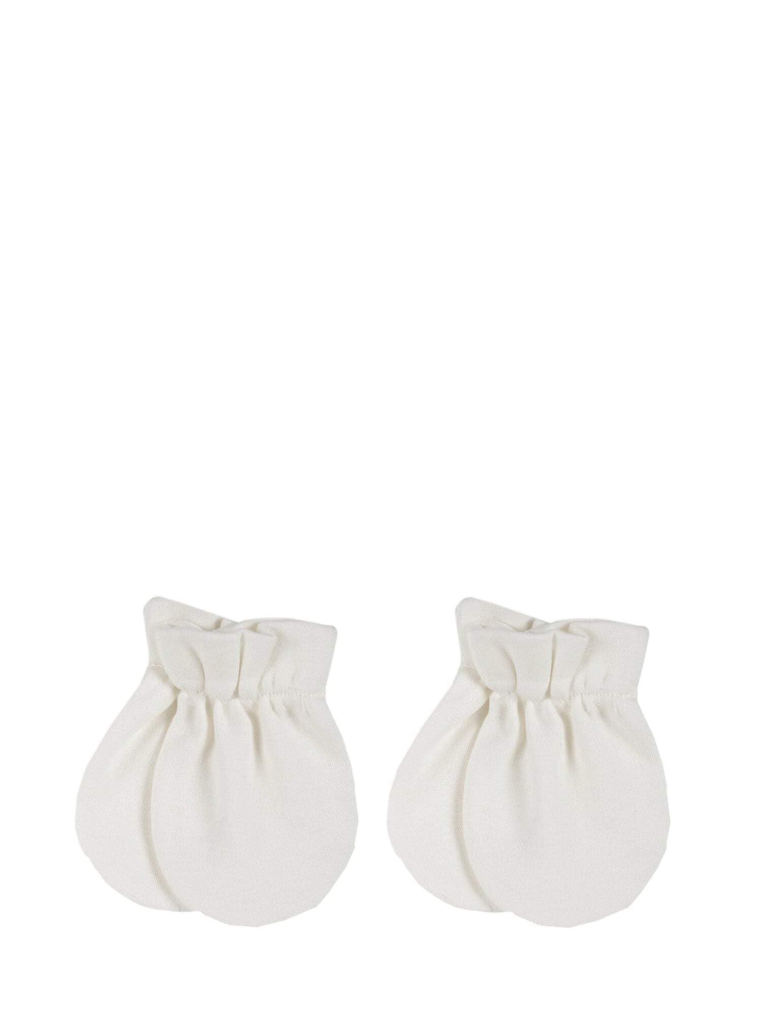 Chicco, 2er Set Baby Fäustlinge weiß, Weiß, One size