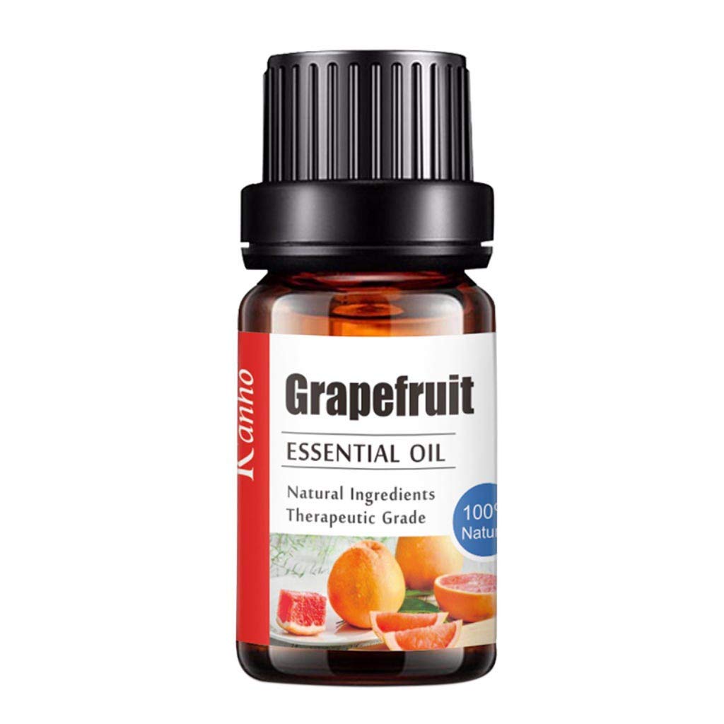 Essential Oils 10 mL, LianMengMVP Lavender, Eucalyptus, Lemon, Lemongrass, Sweet Orange, Tea Tree, Peppermint, Bergamot, Frankincense, Rosemary, Cinnamon, and Ylang-Ylang (Grapefruit)