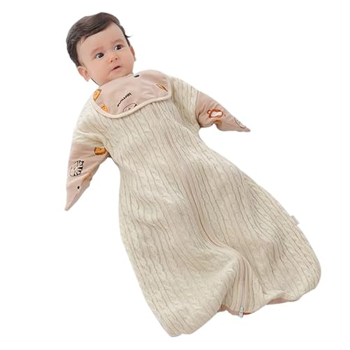 Zigjoy Baby Wearable Blankets Newborn Tog 1.0 Transition Sleepsack Fabric Stitching Swaddling Sleep Bag Warm For Autumn Winter 3-6 Months(Animal) #TOP15