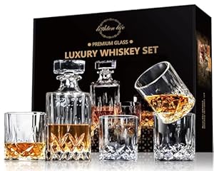 Lighten Life Whisky Karaffe Set, 5-teilig