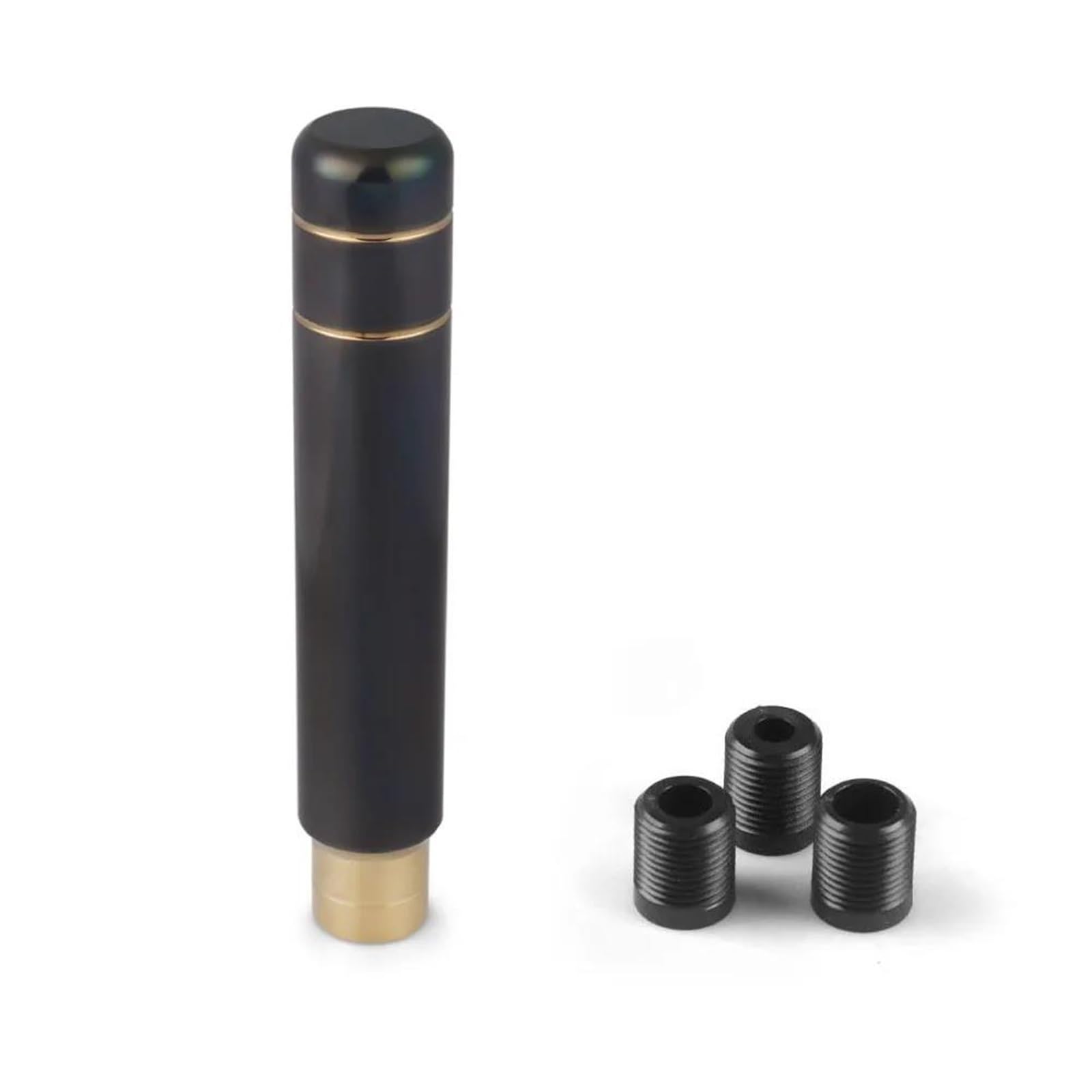 FSOZDBBPL Automotive Parts 90MM/130MM/180MM Universal Gear Shift Knob Manual Transmission Aluminum Shifter Lever Knob(180mm Black Gold)