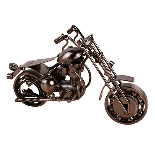 Proglam Creativo Hecho a Mano Motocicleta Modelo Juguetes Metal Moto Modelo Juguete Para Hombres Regalo Decoración del Hogar