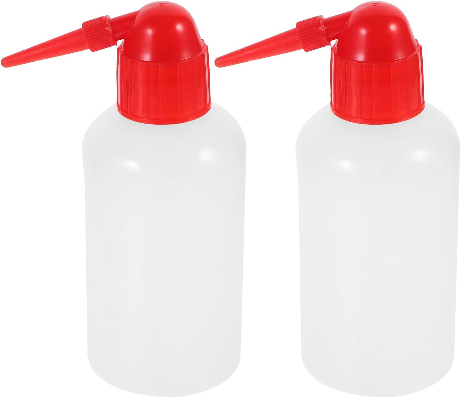 2 Pack 250ml Laboratory Wash Bottles Narrow Mouth Pointed Tip with Graduated Scale, Portable Plastic Squeeze Bottles for Liquid Cleaning and Lab Use