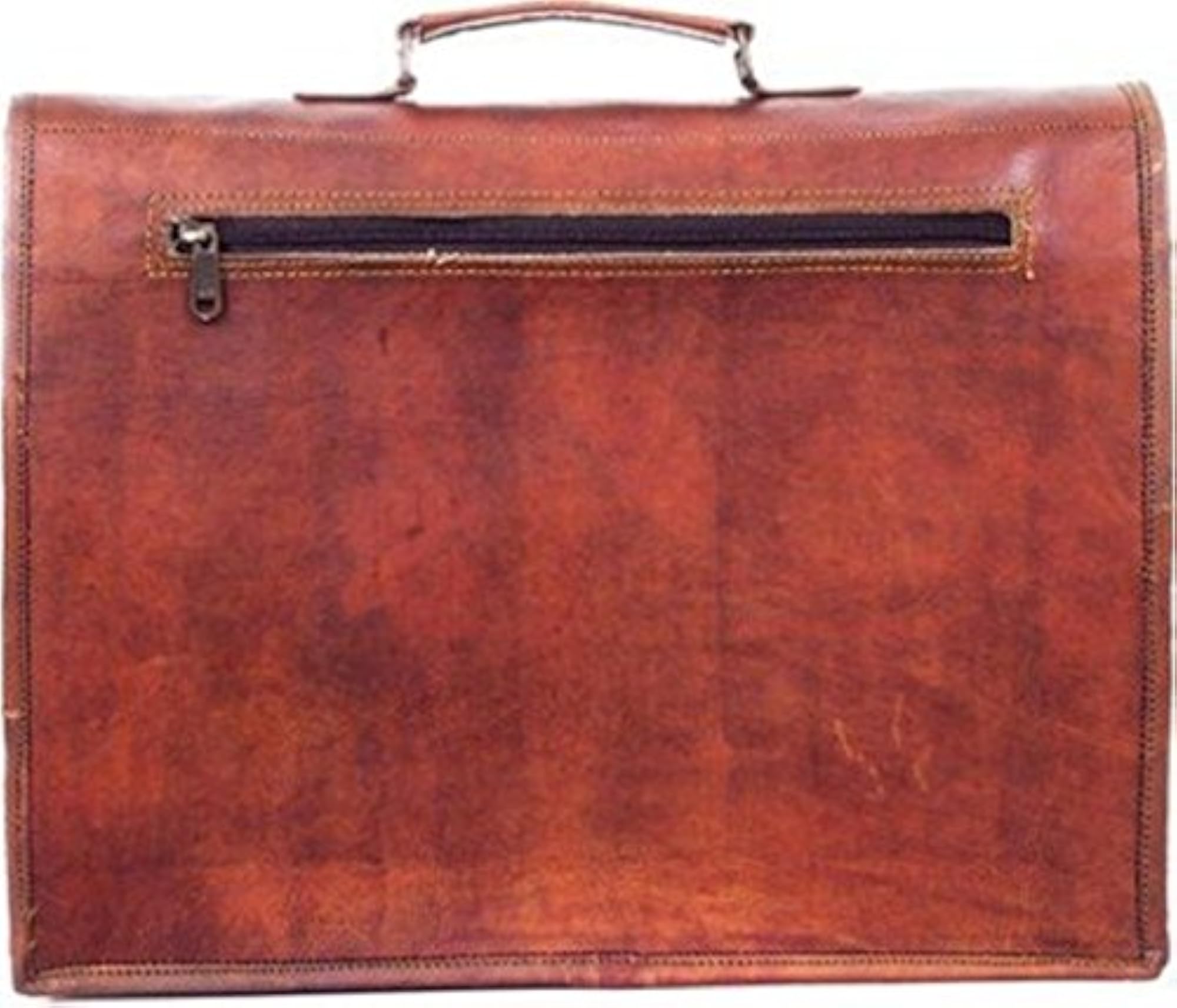 Brown Leather Laptop Satchel Messenger Bag