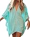 Produktbild JISTL Bademode Strandüberzug Sexy Bikini Fashion Lose Oversize Spitze Quaste Chiffon Damen Beachwear - Grün - Einheitsgröße