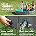 SLOOSH Foldable Dog Kiddie Pool - Portable Hard Plastic Doggie Swimming Pool, Anti-Slip Collapsible Pets Bath Tub Suitable for Kids Toddler Indoor Outdoor Backyard Use (Gray, 71