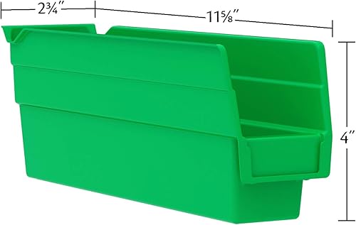 Miniatura 5 de Akro-Mils 30110 Organizador de plástico y contenedores de almacenamiento para refrigerador, cocina, armario u organización de despensa, 12 x 3 x 4
