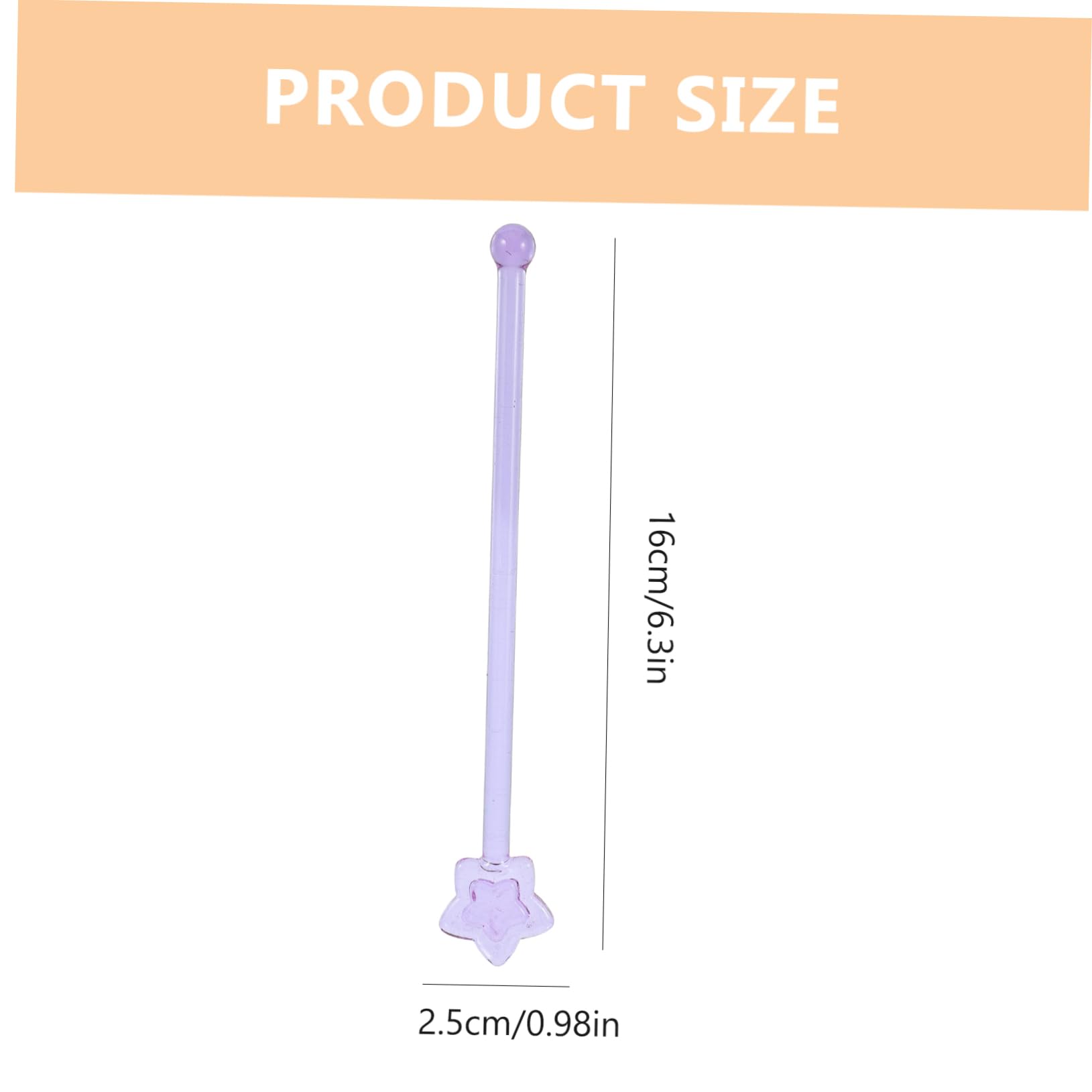 Alipis 2Pcs Creative Glass Swizzle Sticks Multi Function Stirring Rods for Cocktails Coffee and Juices Adorable Heart Shaped Design for Home and Bar Use and