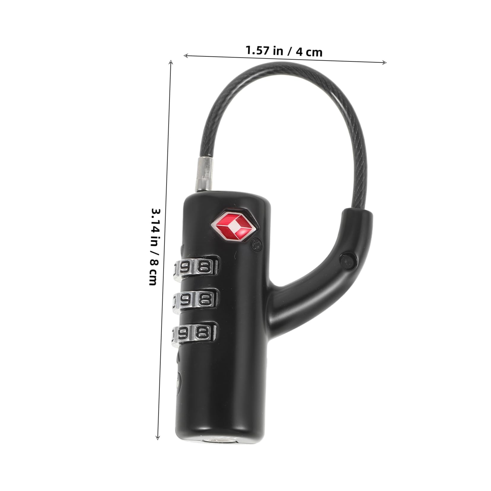 ULTECHNOVO 3piezas Candado De Combinación Para Equipaje Tsa Seguridad Maletas y Mochilas y Fácil De Usar y Portátil