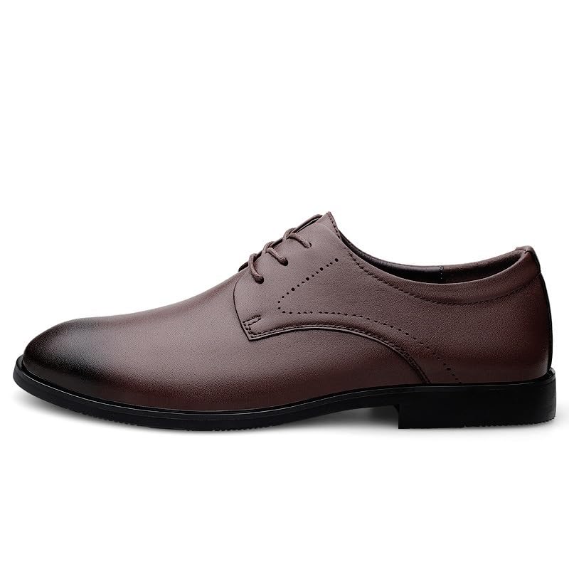 Men's Lace Up Brogue Dress Shoes Modern Casual Leather Slip Resistant Business Work Oxfords3