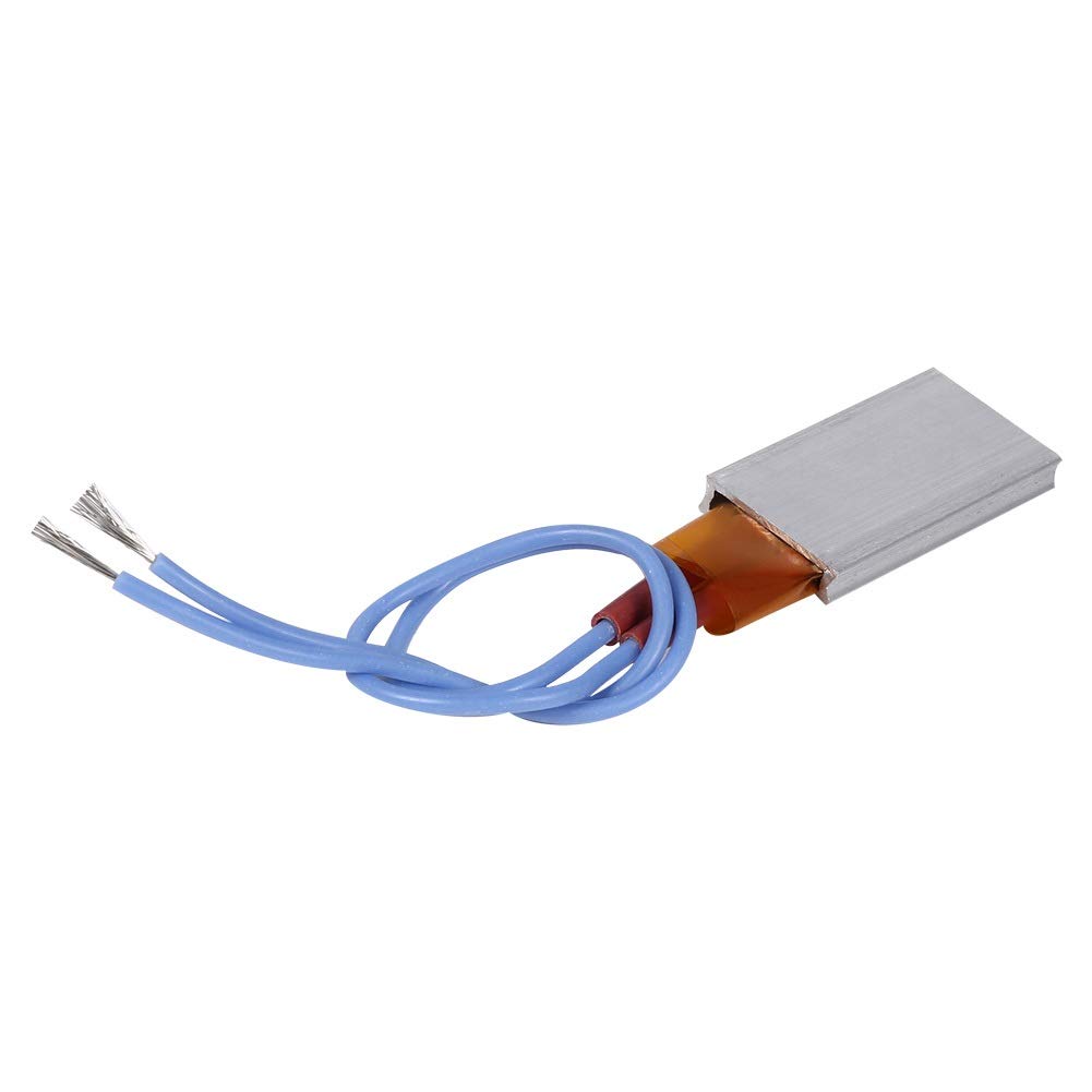 Płyta grzewcza termostatu PTC, Jadeshay PTC element grzewczy AC/DC 12 V termostatyczna aluminiowa powłoka ceramiczna płyta grzewcza, 3 W-10 W, 110 ℃, płyta grzejnika o stałej temperaturze