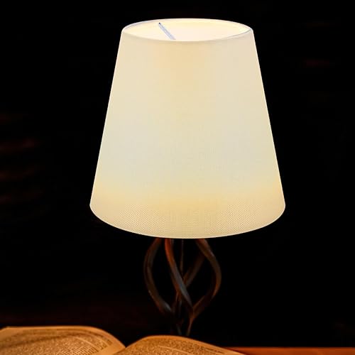 Miniatura 6 de Accesorios de pantalla de tela con clip de 5.5 pulgadas para lámparas de pared de mesa y de pie, cubiertas de tela compatibles con pantallas de