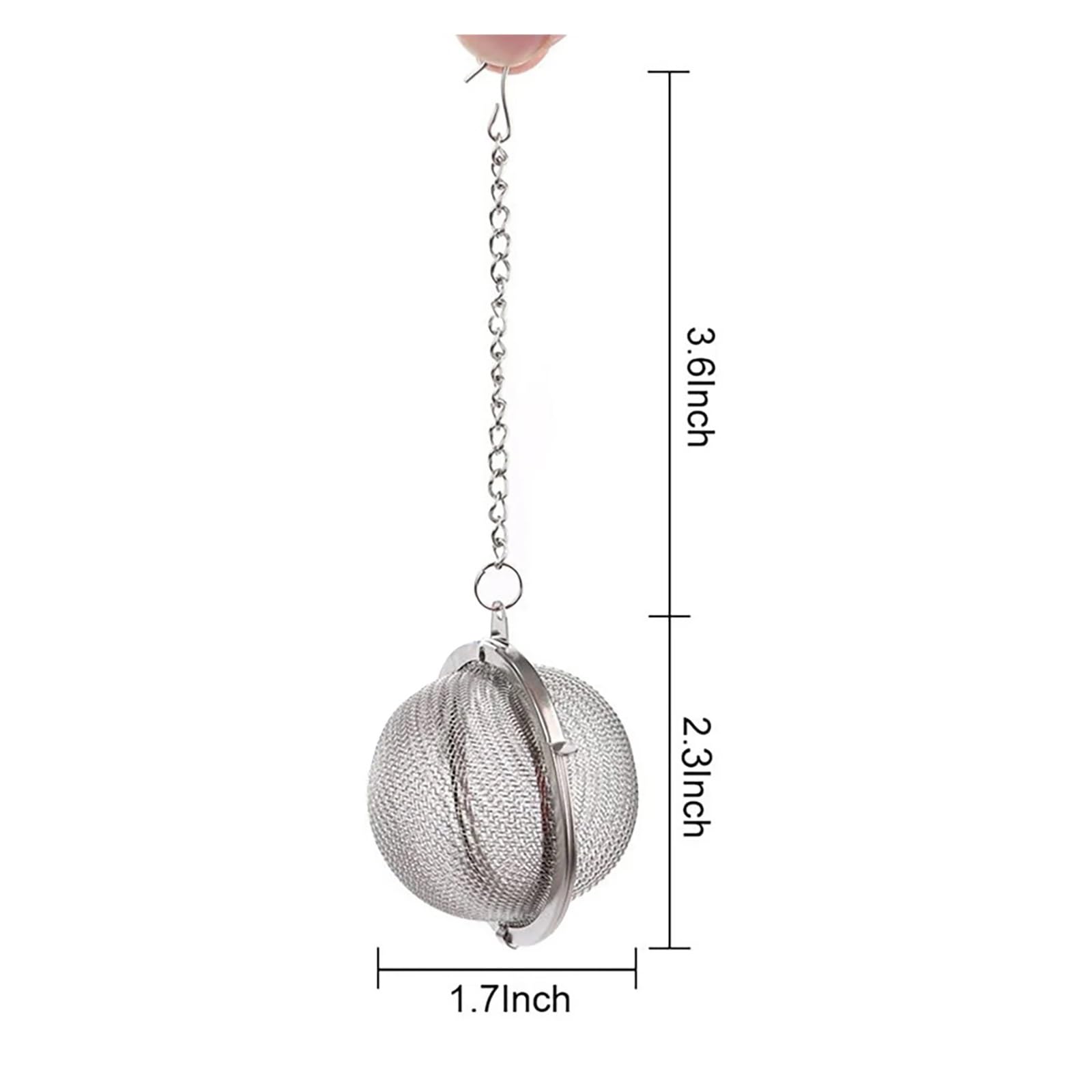 Edelstahl Teesieb 6-20Pcs Edelstahl Tee-Ei Locking Spice Ball Sieb Mesh Filter Siebe Zubehör(20pcs)