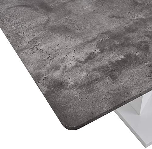 Cherry Tree Furniture Goswell Concrete Effect Extending 6-8 Seater Dining Table