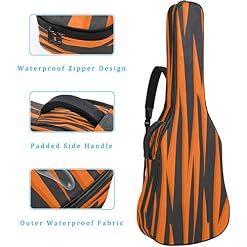 Housse de transport imperméable pour guitare électrique, basse acoustique et folk classique, fermeture éclair, fond à… - Les Beatles, Paul McCartney, John Lennon, RIngo Starr, George Harrison Housse de transport imperméable pour guitare électrique, basse acoustique et folk classique, fermeture éclair, fond à… – Image 4