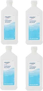 Equate Isopropyl 70% Alcohol, Antiseptic, 32 fl oz, (Pack of 4)